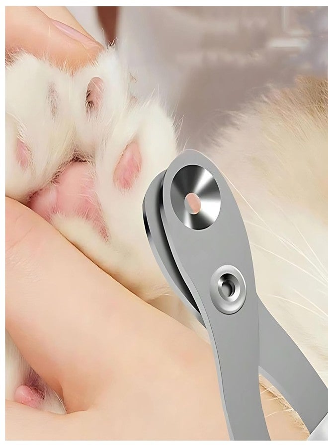 HILDA Circular Cut Hole Cat Nail Clippers Professional Round Hole pet Nail Clipper Avoid Over Cutting Pet Nail Clippers Grooming Tool for cat, Chinchilla, Bird (Multicolour) - Image 4